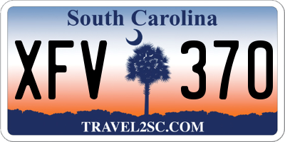 SC license plate XFV370