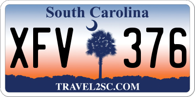 SC license plate XFV376