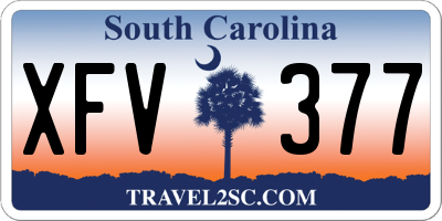 SC license plate XFV377