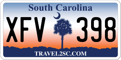 SC license plate XFV398