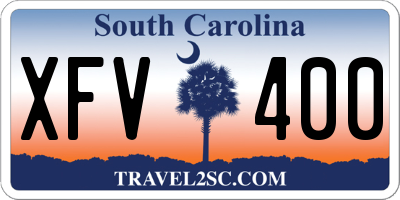 SC license plate XFV400