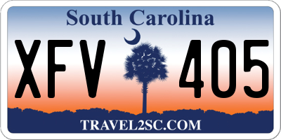 SC license plate XFV405
