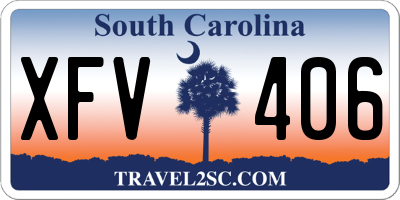 SC license plate XFV406