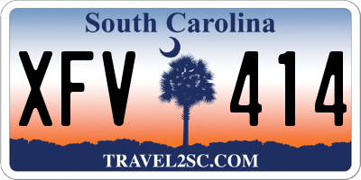 SC license plate XFV414