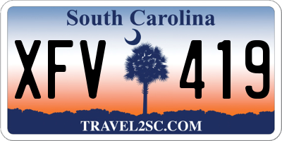 SC license plate XFV419
