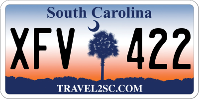 SC license plate XFV422