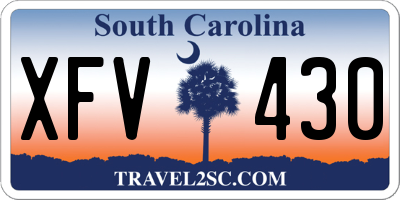 SC license plate XFV430