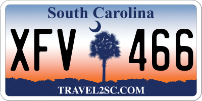 SC license plate XFV466