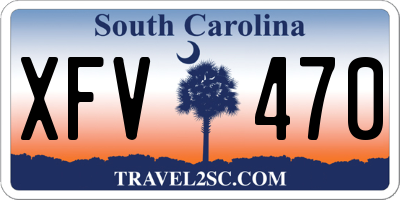 SC license plate XFV470