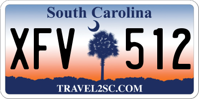 SC license plate XFV512