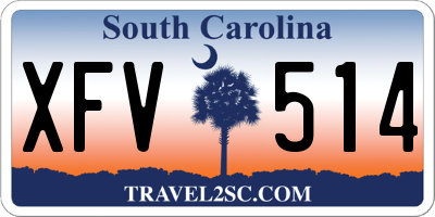 SC license plate XFV514