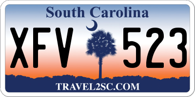 SC license plate XFV523