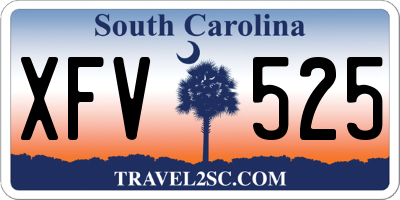 SC license plate XFV525