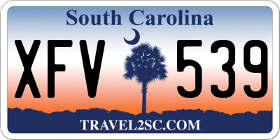 SC license plate XFV539