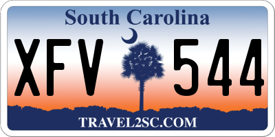 SC license plate XFV544