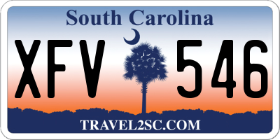 SC license plate XFV546