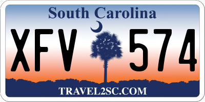 SC license plate XFV574