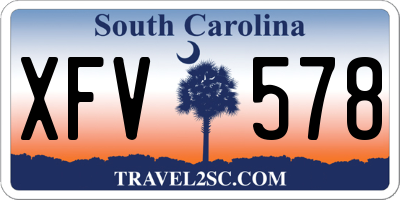 SC license plate XFV578
