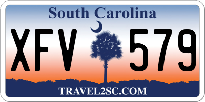 SC license plate XFV579