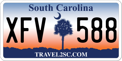 SC license plate XFV588