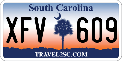 SC license plate XFV609