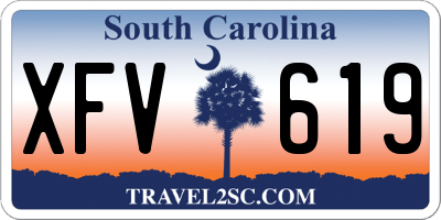 SC license plate XFV619