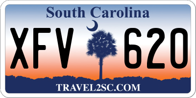 SC license plate XFV620