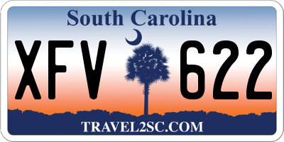 SC license plate XFV622