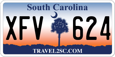 SC license plate XFV624