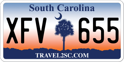 SC license plate XFV655