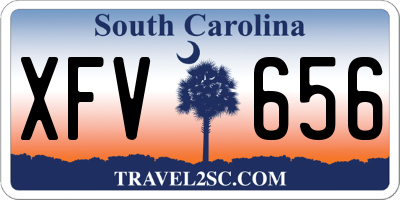 SC license plate XFV656