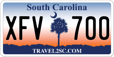 SC license plate XFV700
