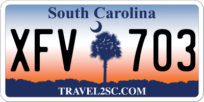SC license plate XFV703