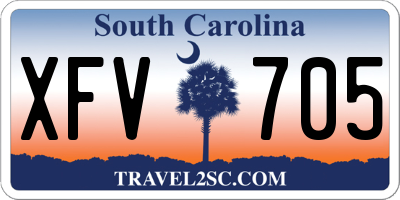 SC license plate XFV705