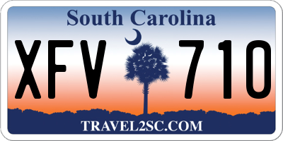 SC license plate XFV710