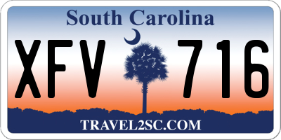 SC license plate XFV716