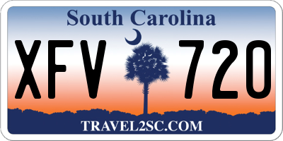 SC license plate XFV720