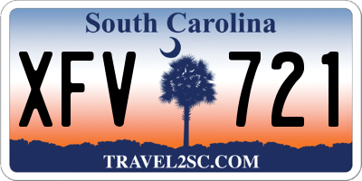 SC license plate XFV721