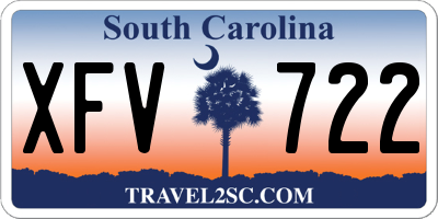 SC license plate XFV722