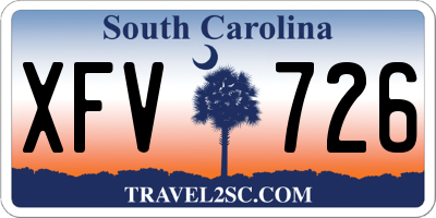 SC license plate XFV726