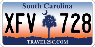SC license plate XFV728