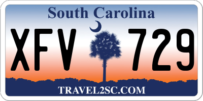 SC license plate XFV729