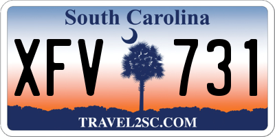 SC license plate XFV731
