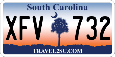 SC license plate XFV732