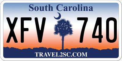 SC license plate XFV740