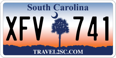 SC license plate XFV741