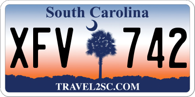 SC license plate XFV742
