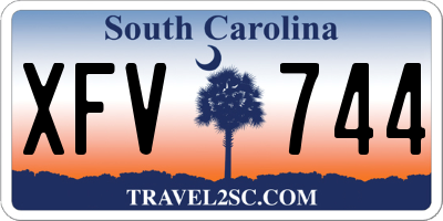 SC license plate XFV744