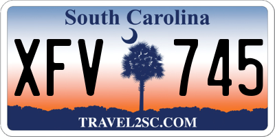 SC license plate XFV745