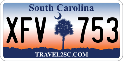 SC license plate XFV753